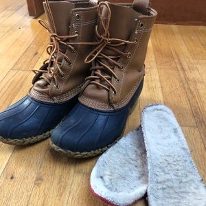 Women’s LL Bean boots w/shearling insert Sz.  8.5